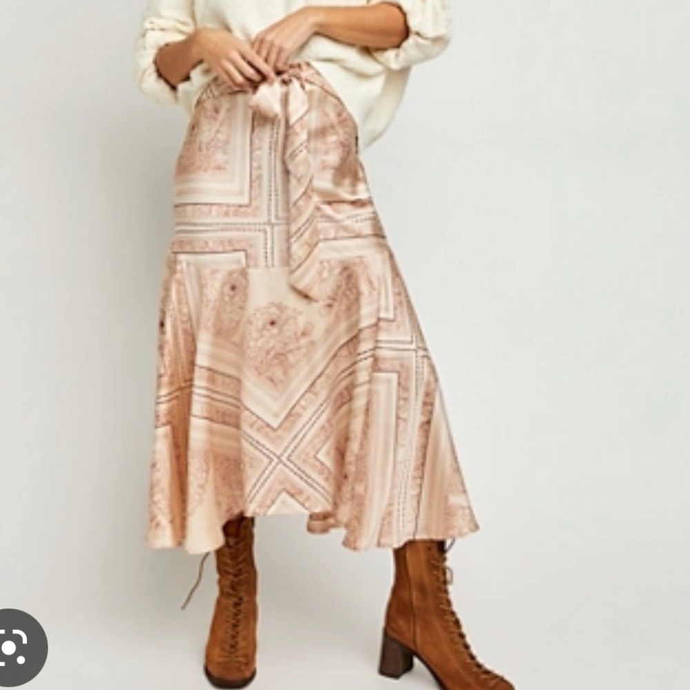 Free People Hampton Wrap Skirt NWT